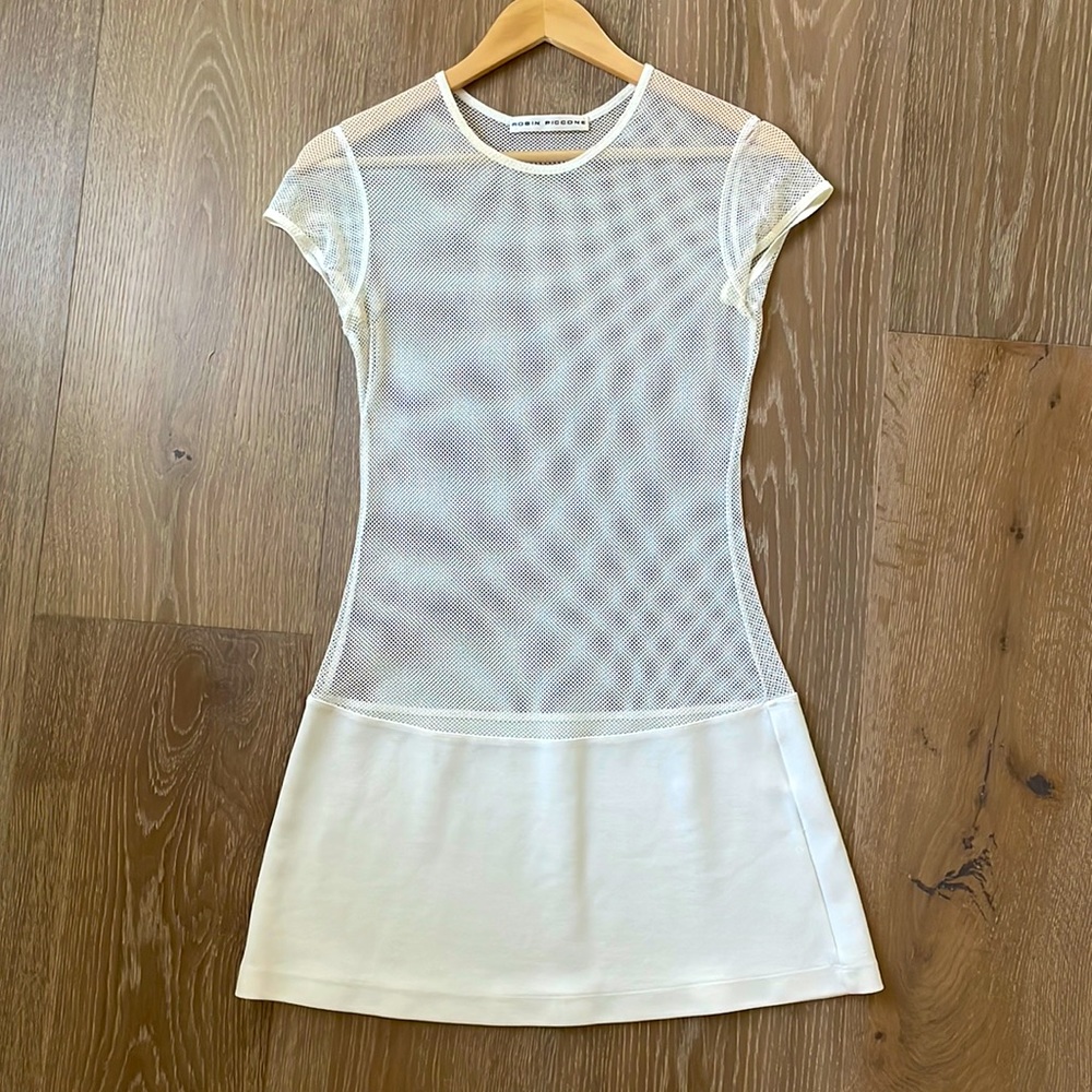 EUC🤍ROBIN PICCONE mesh swim cover-up dress